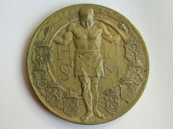 Medal 75 years Dutch Railways – (3782)